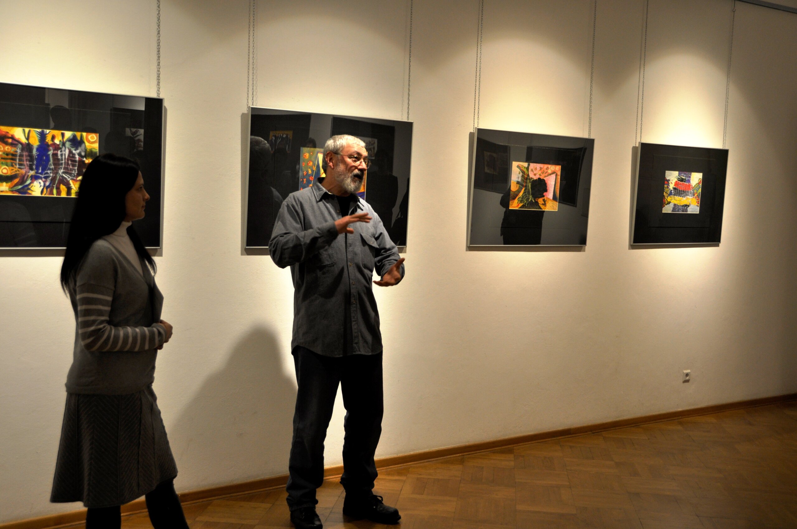 Wernisaż wystawy Wołodymyra Czornobaja