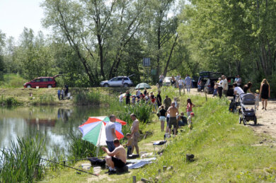 Wielki połów młodych wędkarzy
