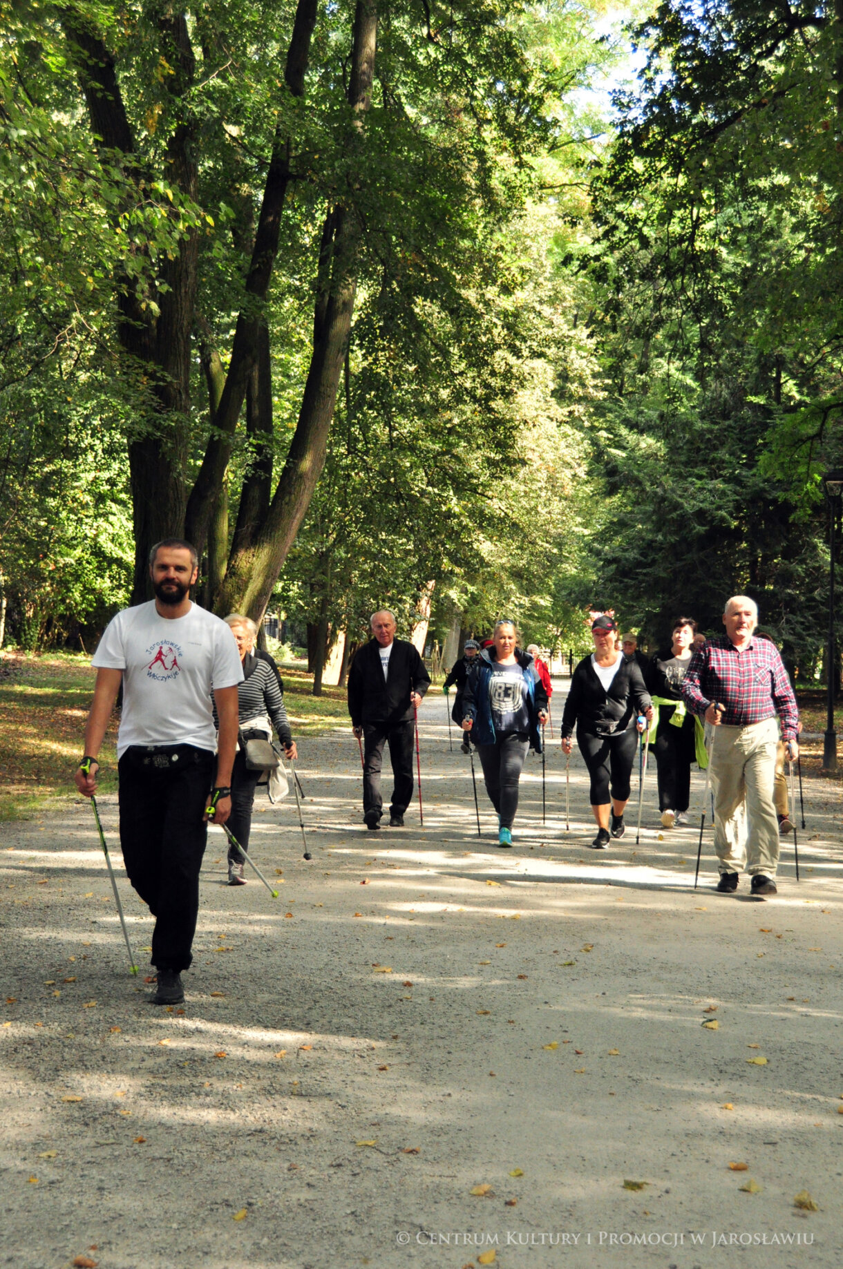 uczestnicy Dnia Seniora, Nordic Walking