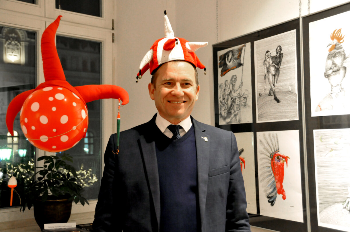 ekspozycja, zastępca burmistrza Miasta Jarosławia Dariusz Tracz