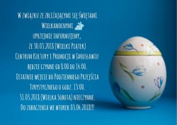 Zmiana godzin otwarcia CKiP