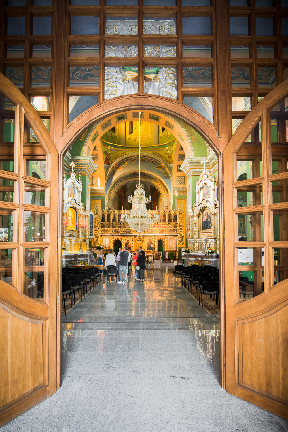 Wnętrze cerkwi pw. Przemienienia Pańskiego