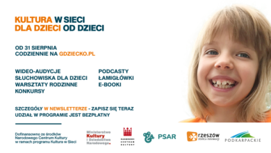 grafika promująca projekt Kultura w sieci od dzieci dla dzieci