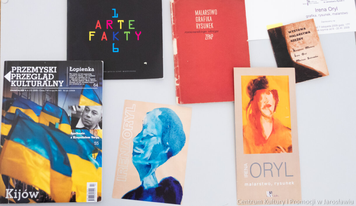 pamiątkowe katalogi z wystaw Ireny Oryl