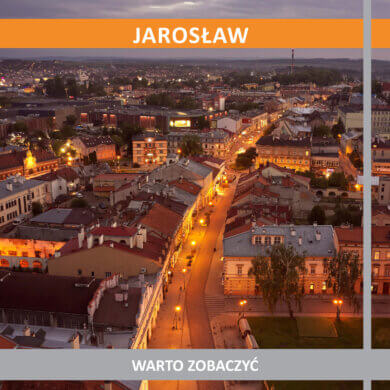 okładka wydawnictwa z widokiem miasta z lotu ptaka - wersja polskojęzyczna