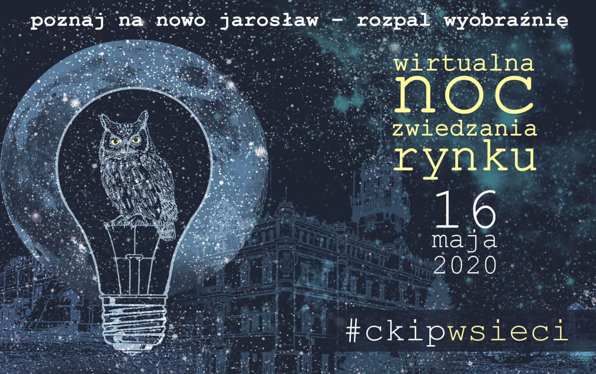 grafika promująca noc zwiedzania rynku 