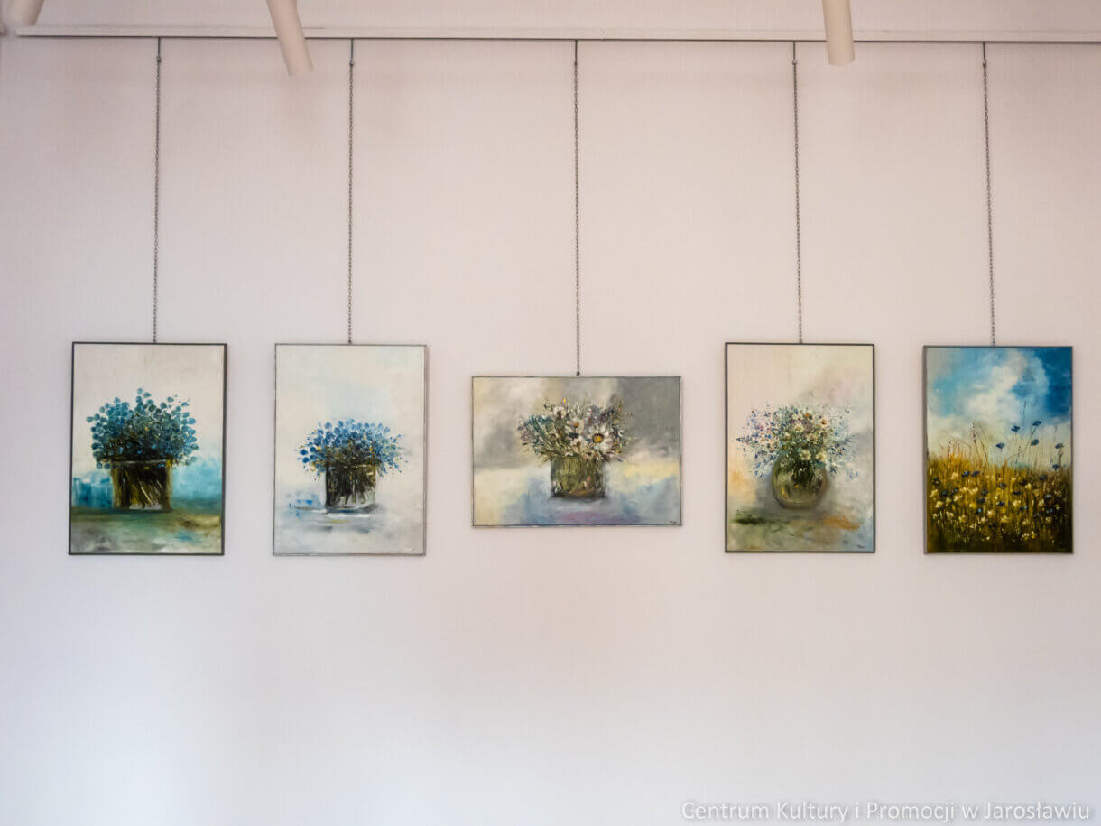 obrazy olejne: kwiaty