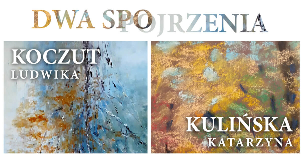 grafika promująca wystawę, na której widnieją obrazy artystek, autorek wystawy