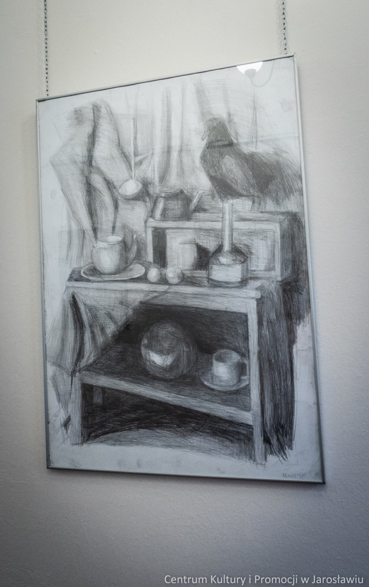 Rysunek. Szkic węglem - martwa natura