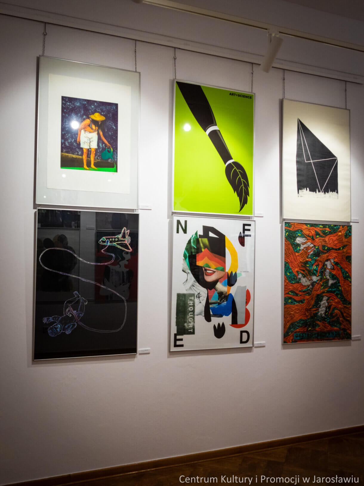 plakaty graficzne - ekspozycja wystawy Art&Science