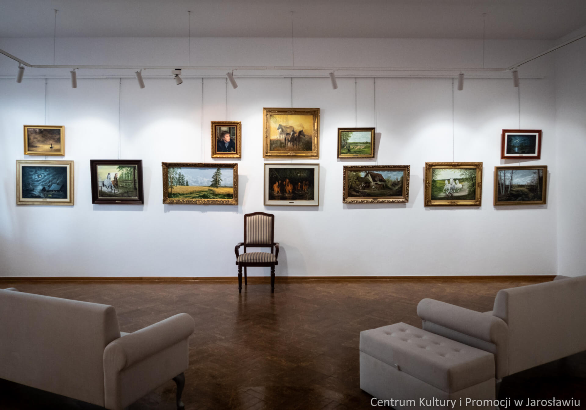 dwanaście obrazów - olej na płotnie, krajobraz/autoportret/scenki rodzajowe