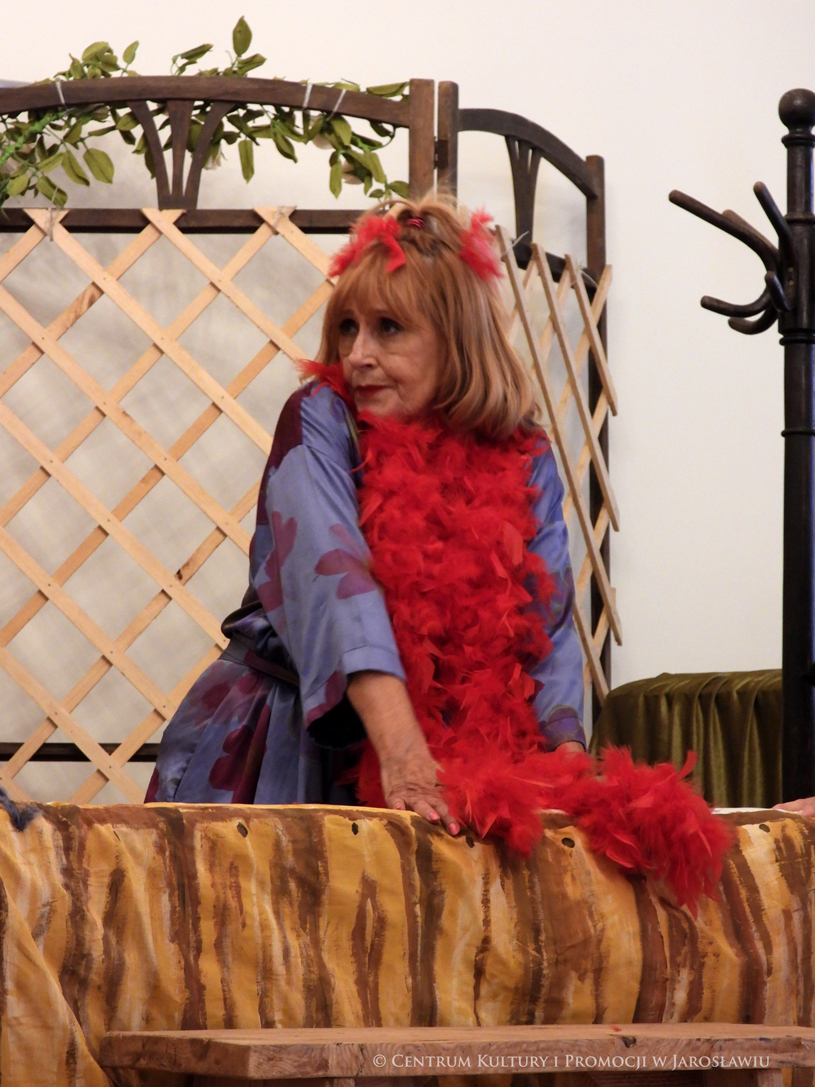 Jolanta Szyler podczas spektaklu