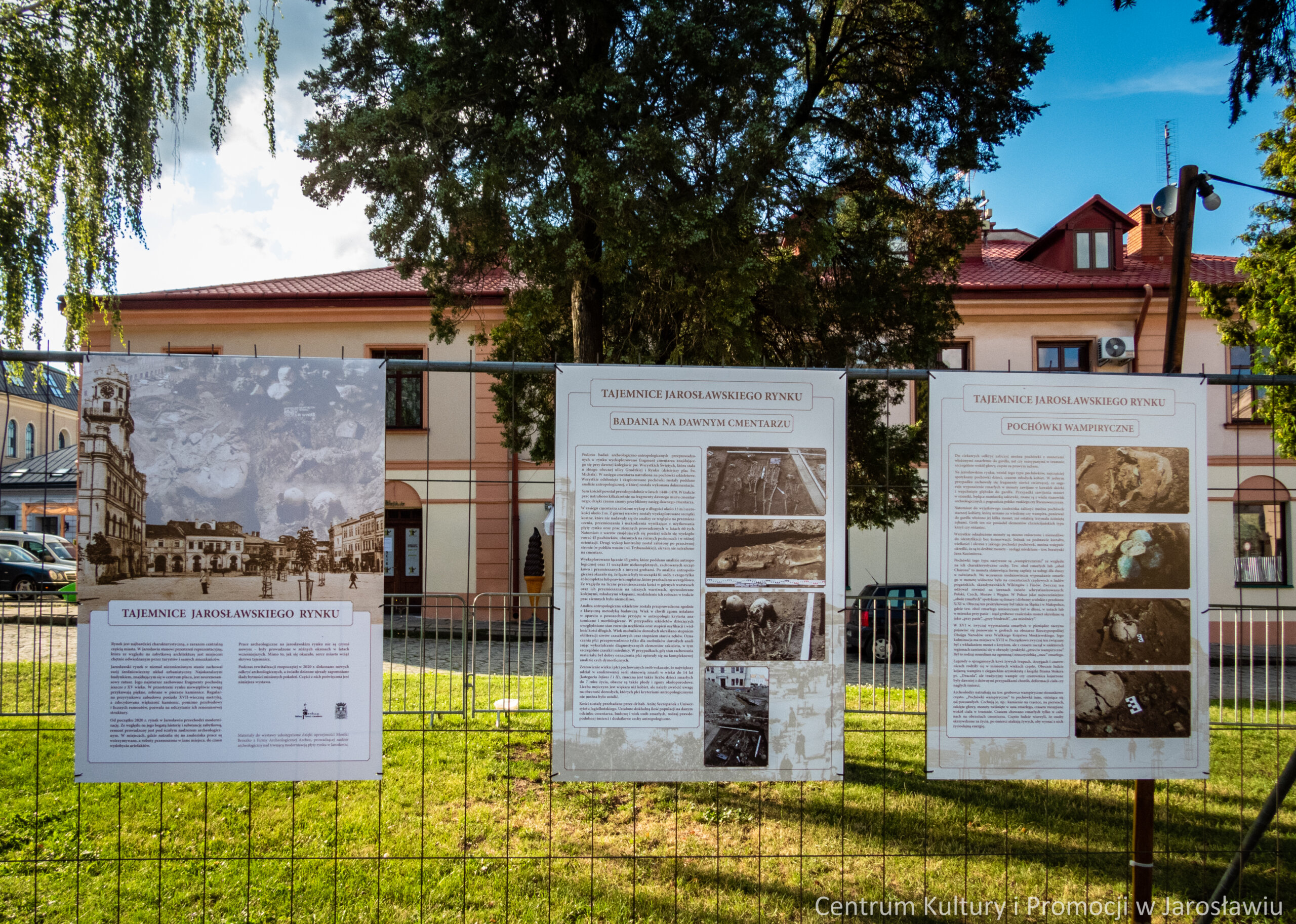 wystawa plenerowa odkrycia archeologiczne