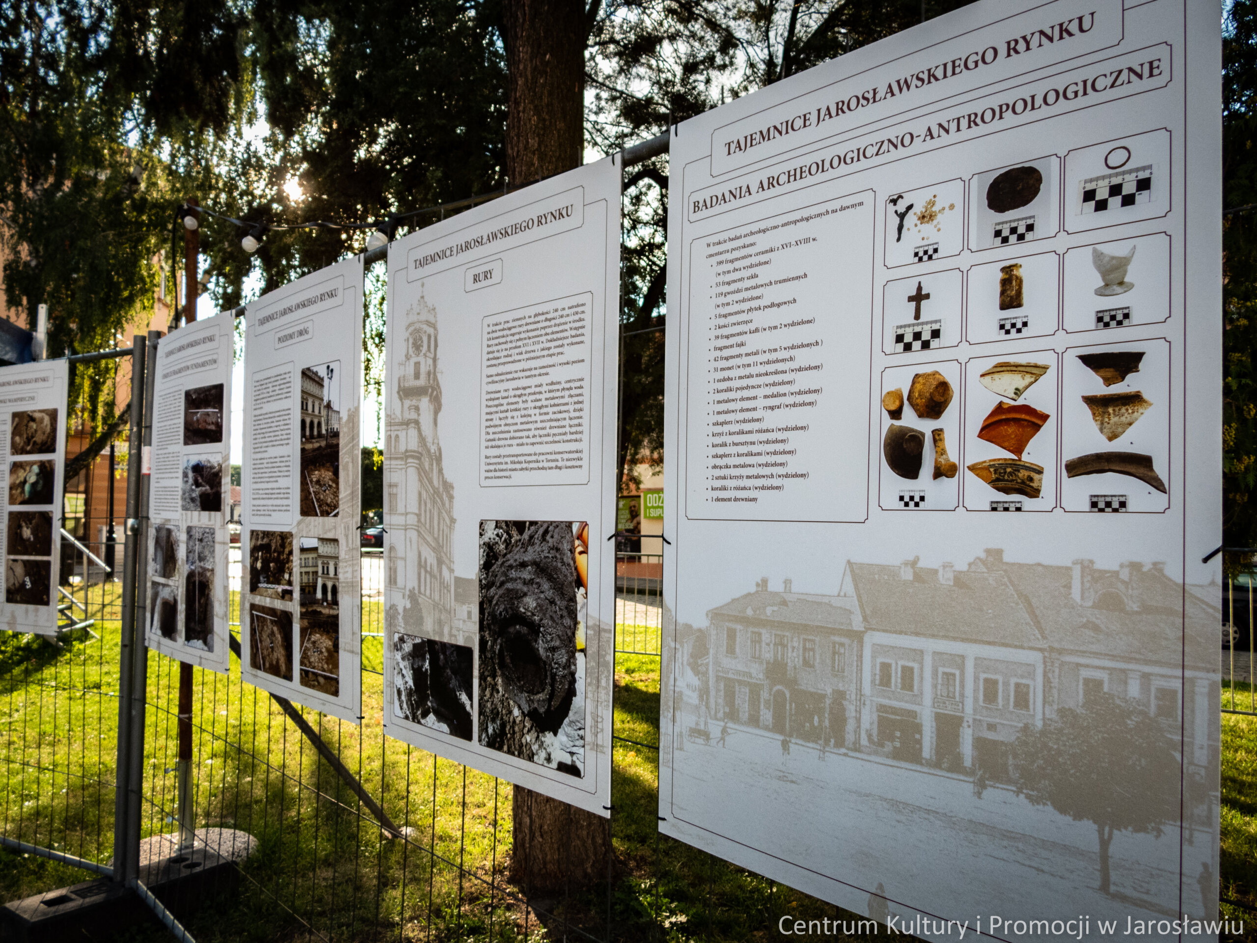 wystawa plenerowa odkrycia archeologiczne