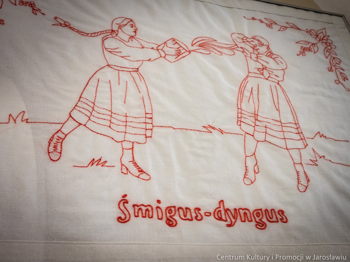 Makatka na płótnie bawełnianym,
