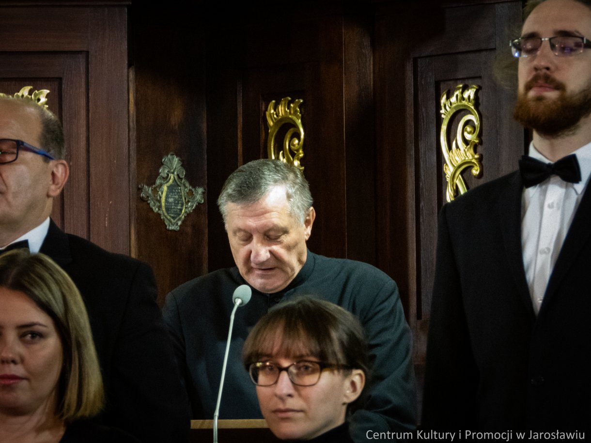 Ks. MArian Bocho gospodarz miejsca w którym odbywał się koncert