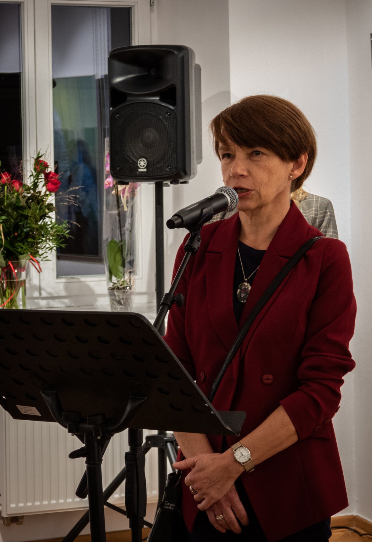 Teresa Ulma podczas wernisażu