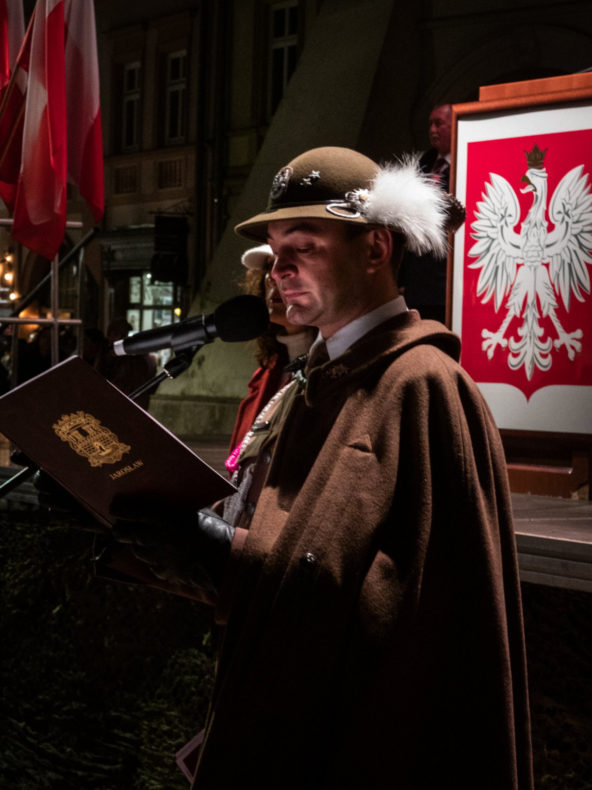 prowadzący apel pamięci