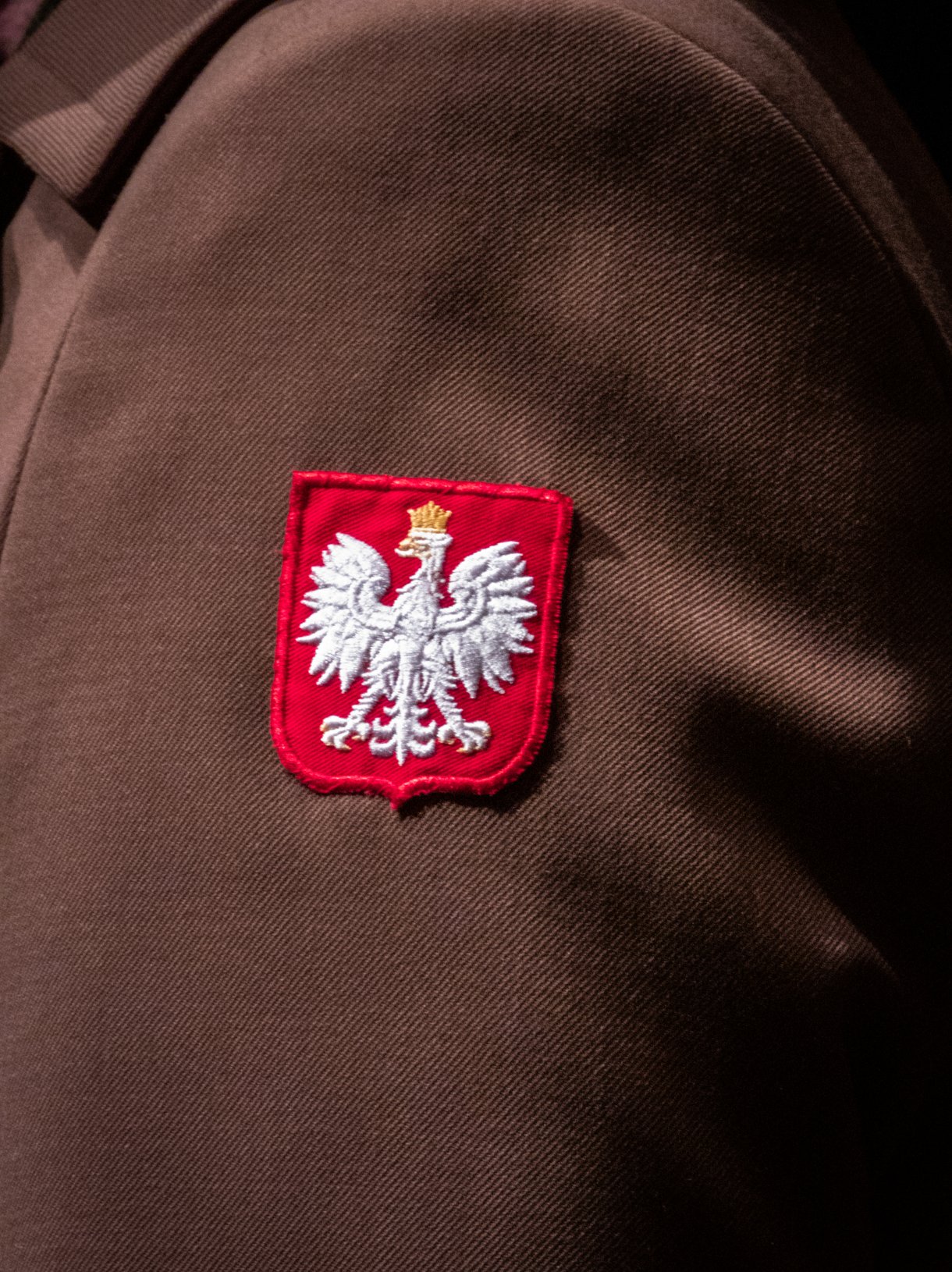 orzeł polski na mundurze wojskowym