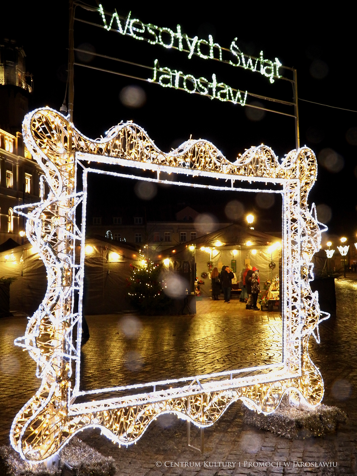 Świąteczna ramka z napisem 