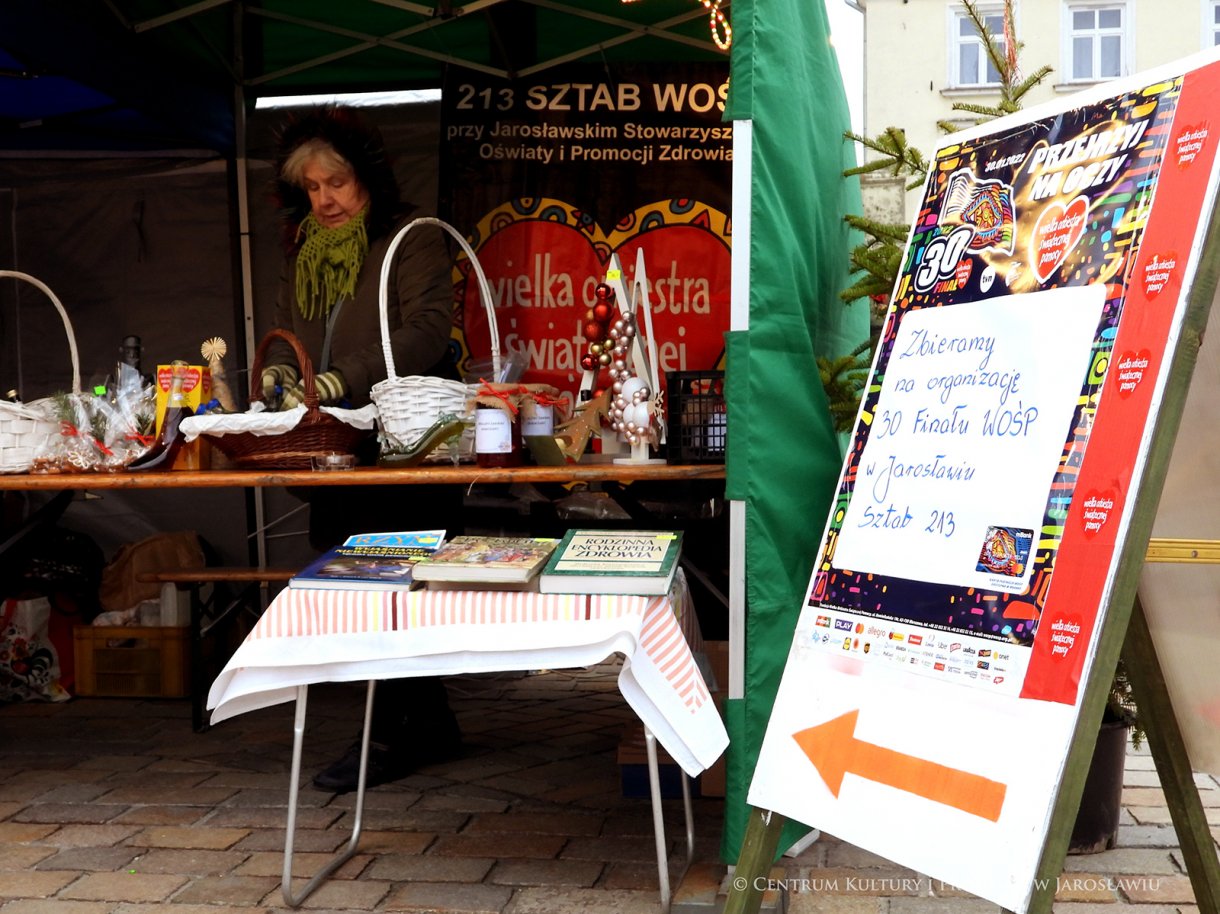 Stoisko sztabu WOŚP