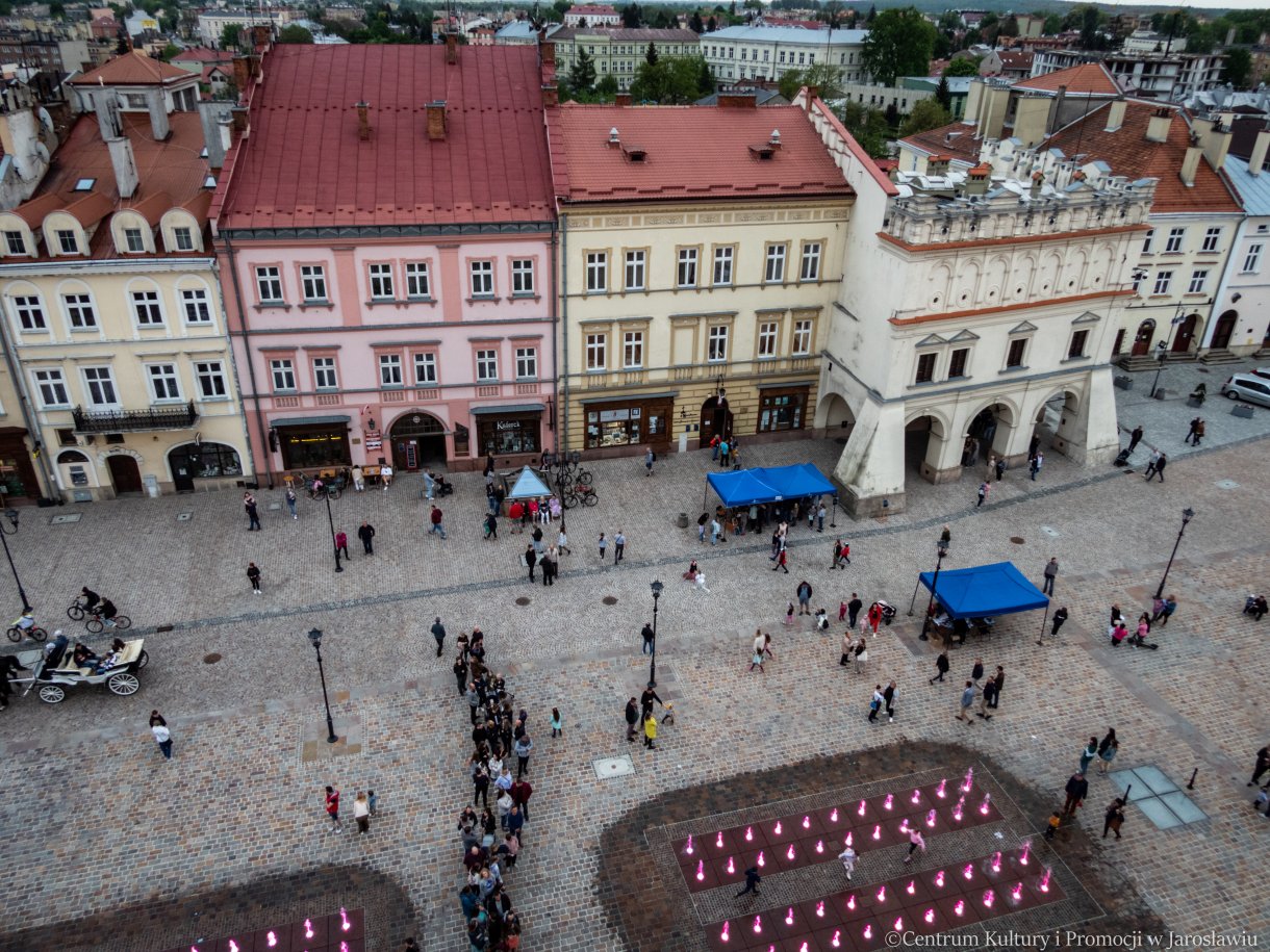 panorama miasta z widziana z wieży ratuszowej