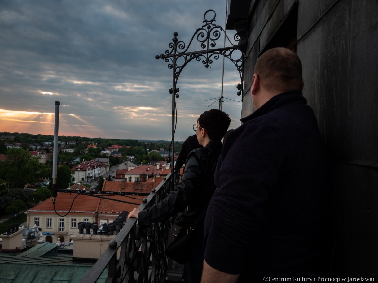 panorama miasta z widziana z wieży ratuszowej