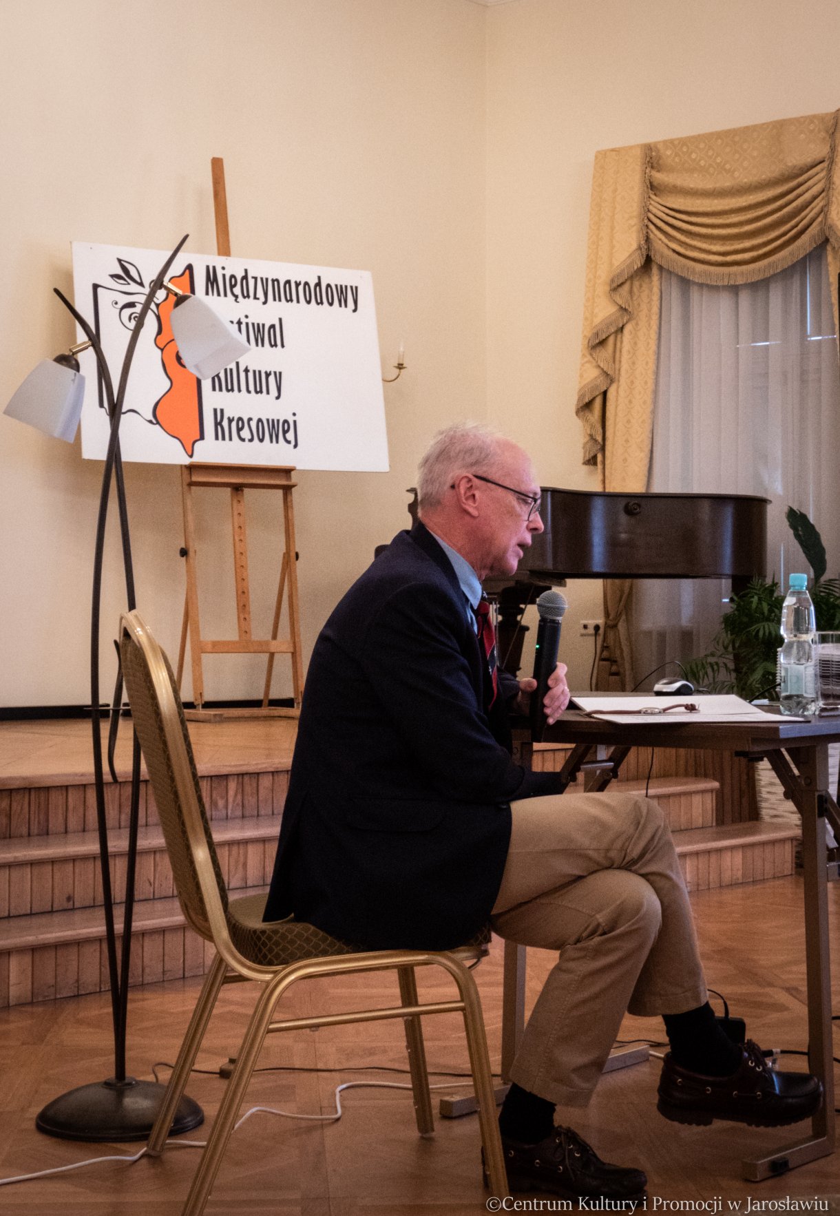 prof. Marian Wolski podczas wykładu