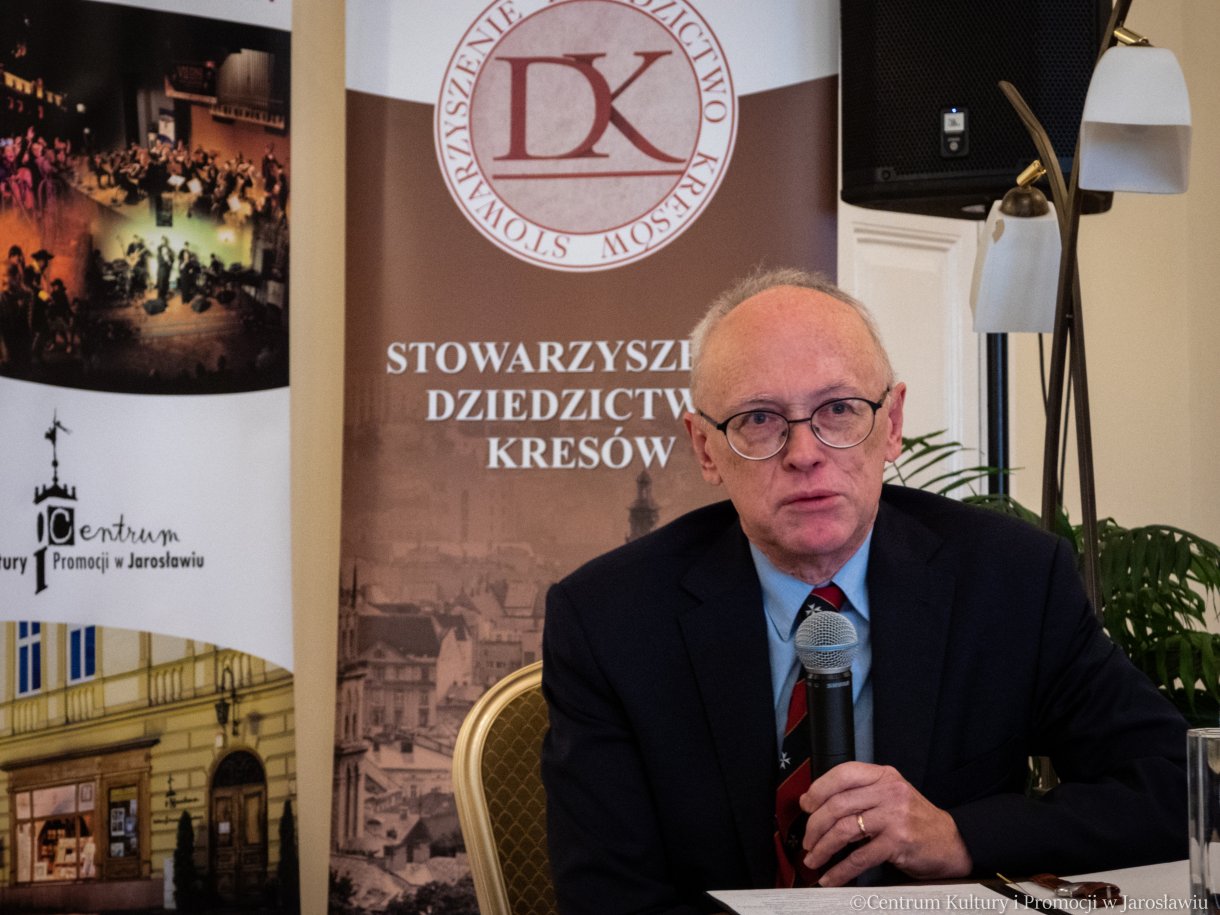 prof. Marian Wolski podczas wykładu