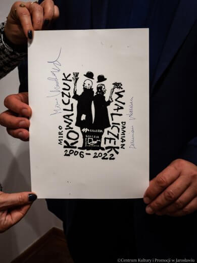 Grafika i malarstwo. Waliczek i Kowalczuk pamiatka z wernisażu