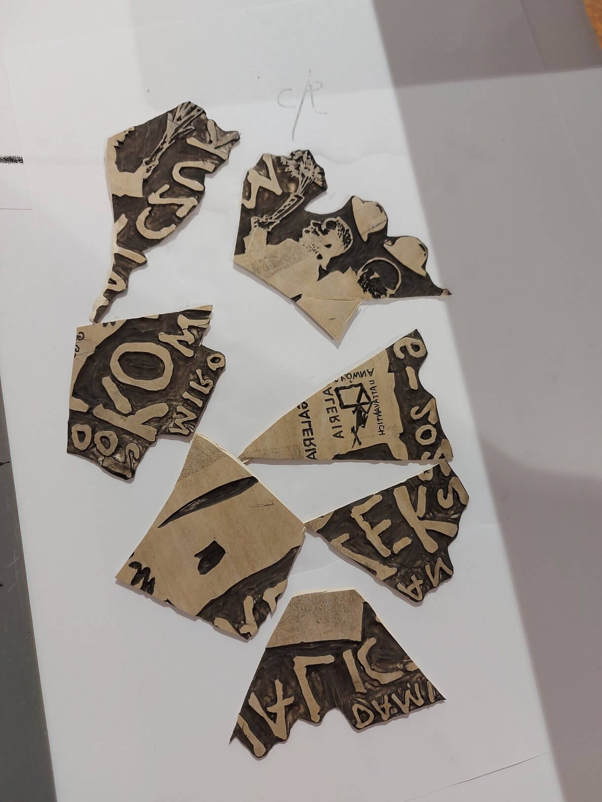 uroczyste zniszczenie matrycy po wystawie