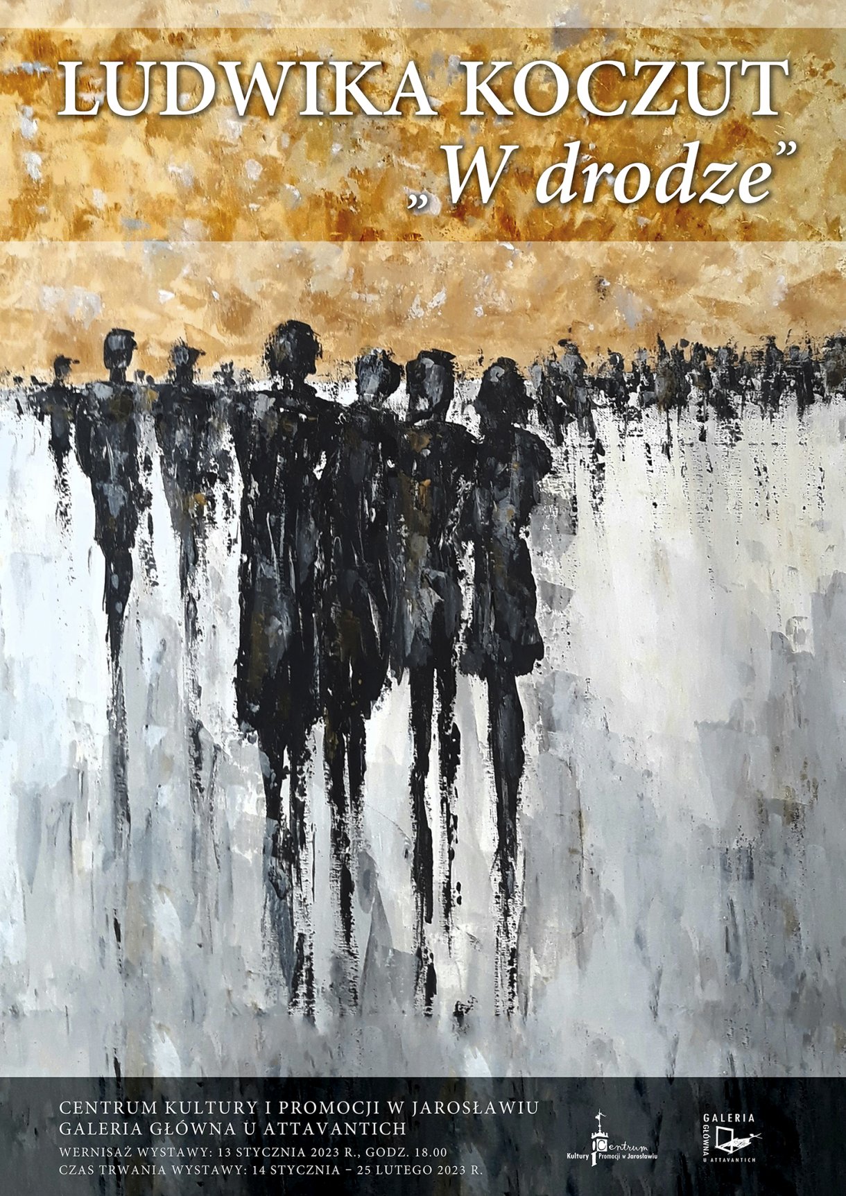 Galeria Główna u Attavantich zaprasza na wystawę Ludwika Koczut „W drodze” Wernisaż wystawy: 13 stycznia 2023 r. godz. 18.00 Czas trwania: 14 stycznia – 25 luty 2023 r. 