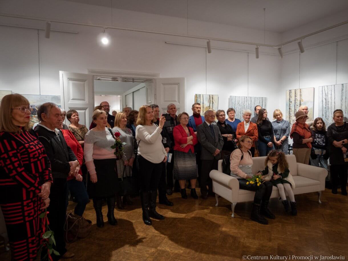 uczestnicy wernisażu Ludwiki Koczut