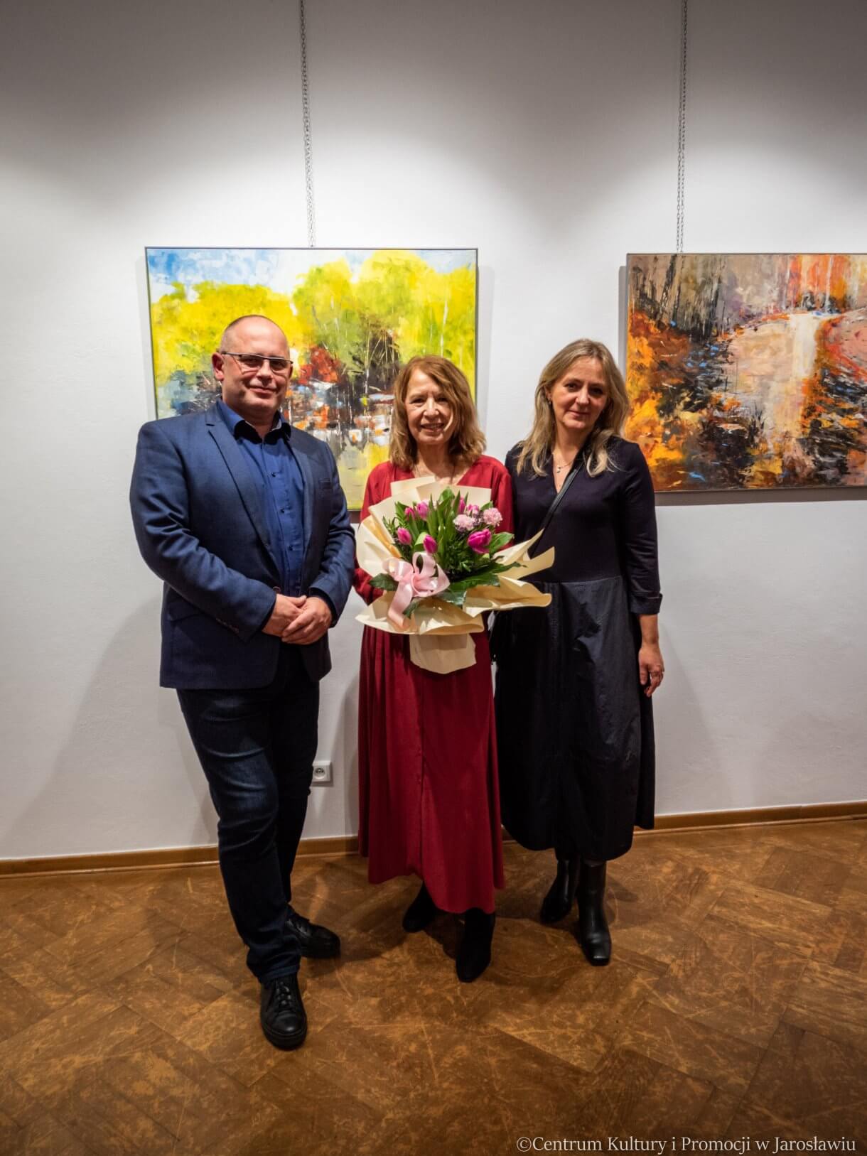 Dyrektor CKiP, Ludwika Koczut oraz dyrektor JOKiS