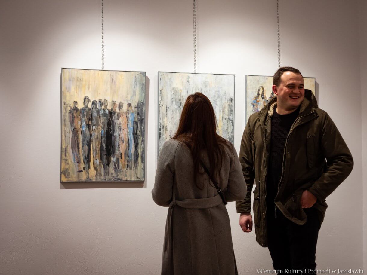 uczestnicy wernisażu Ludwiki Koczut