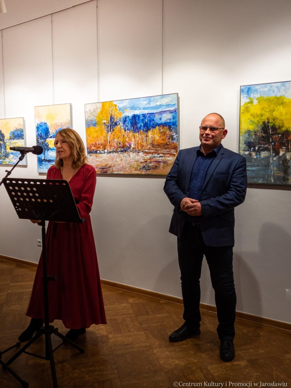Ludwika Koczut autorka wystawy oraz dyrektor CKiP