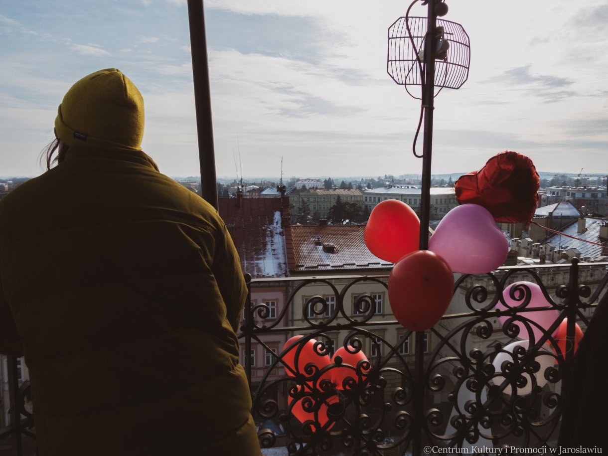 uczestnicy akcji Zakochani w podziemiach podczas zwiedzania