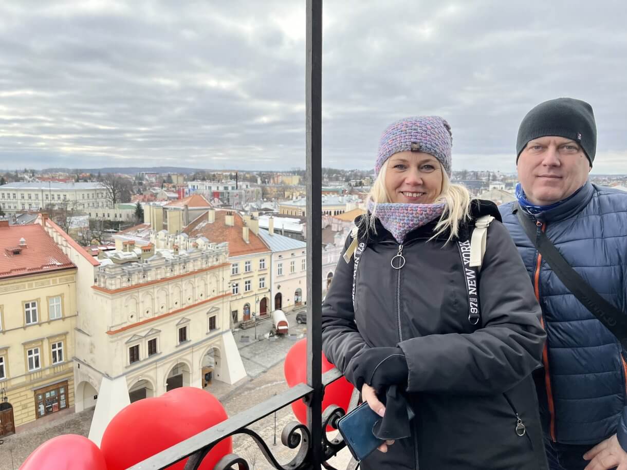 uczestnicy akcji Zakochani w podziemiach podczas zwiedzania