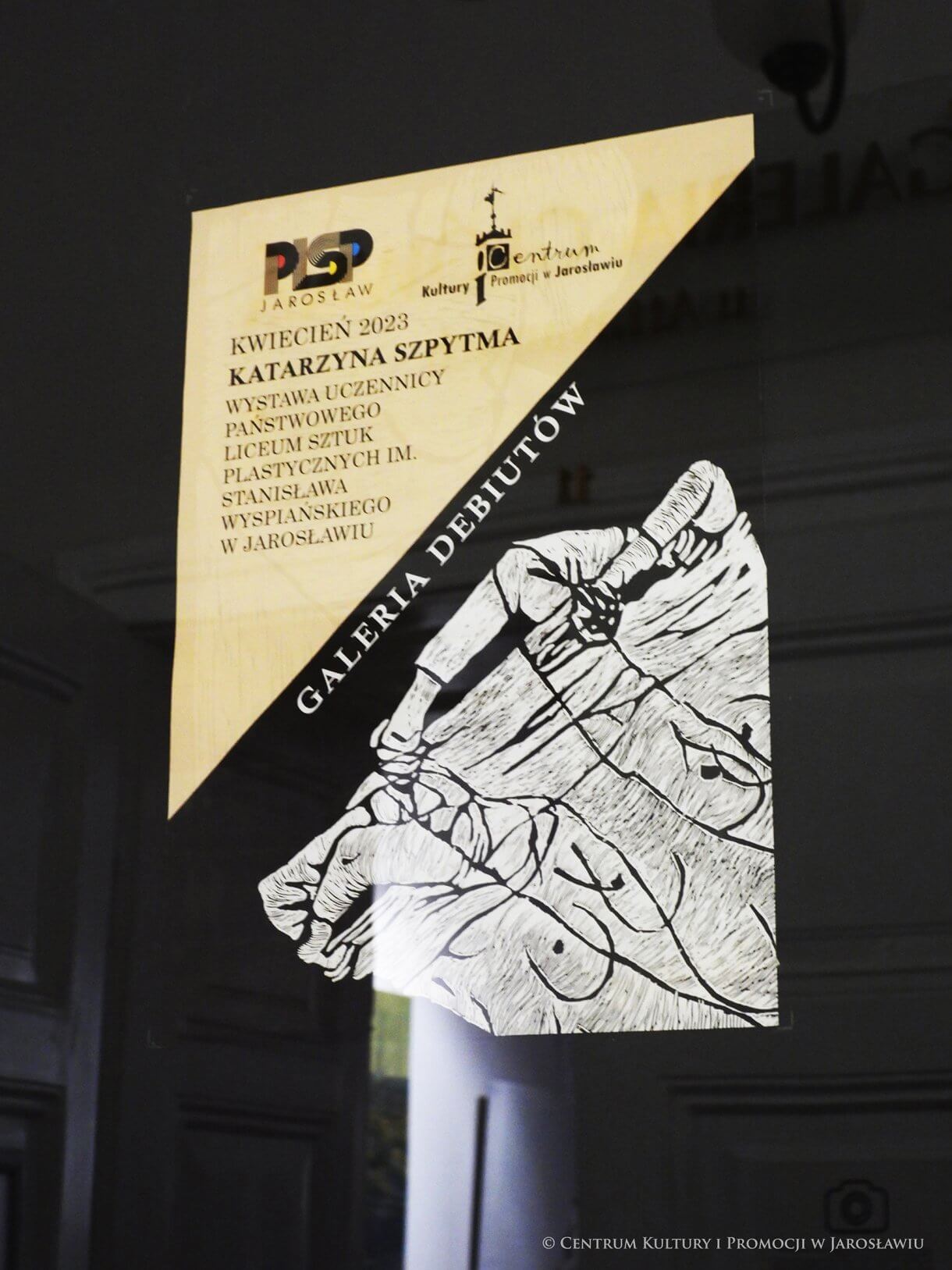 Plakat wystawy w ramie