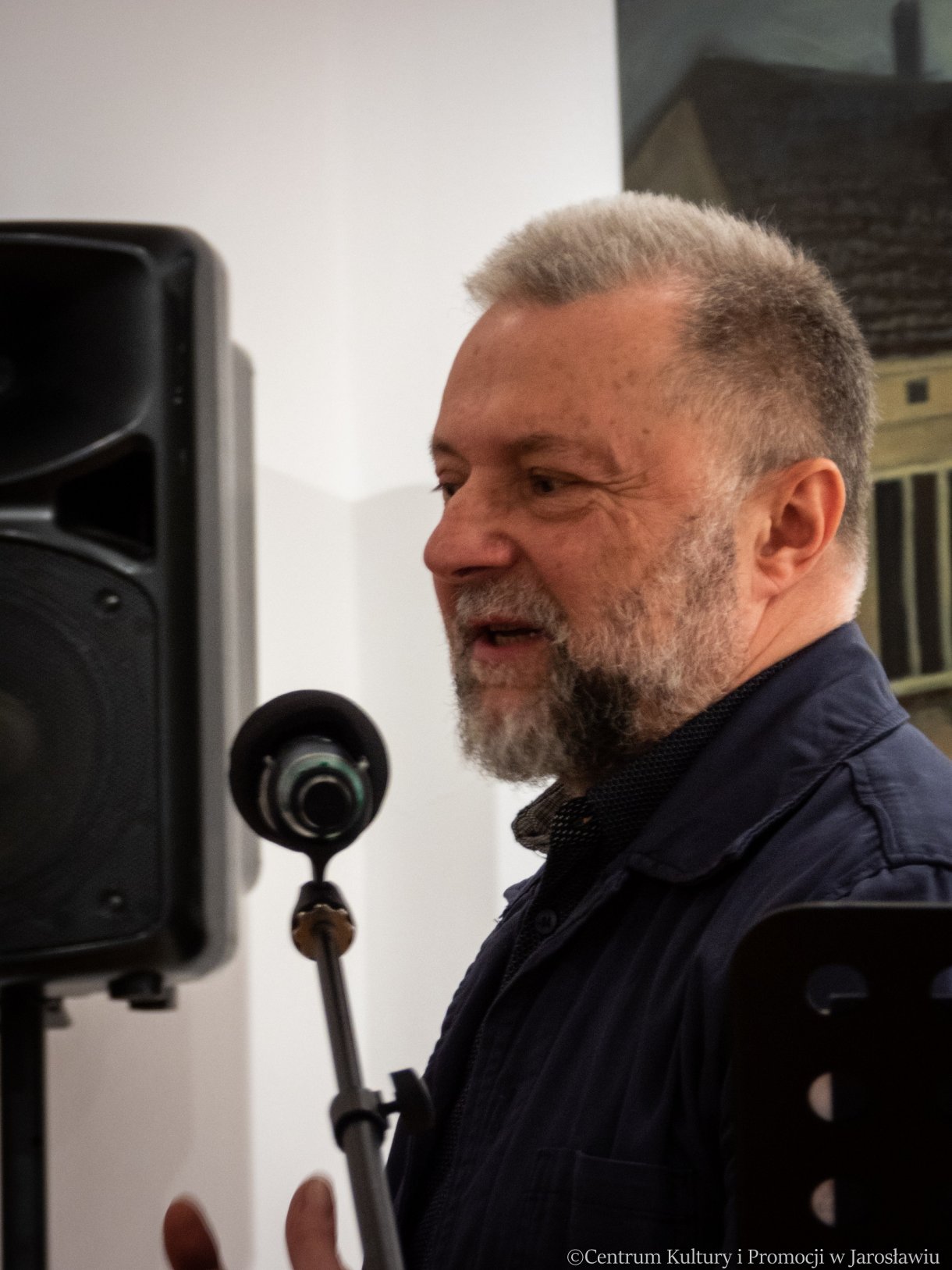 dr hab. Jarosław Sankowski i prof. UR podczas otwarcia wystawy 