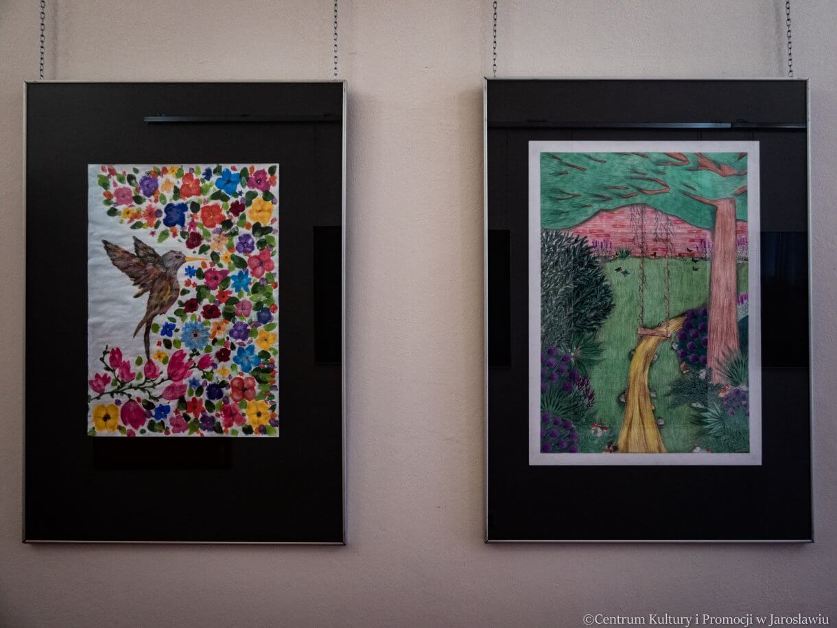Wystawa prac plastycznych uczniów Zespołu Szkół Innowacyjnych w Jarosławiu kierunku „Architektura krajobrazu” pt. 