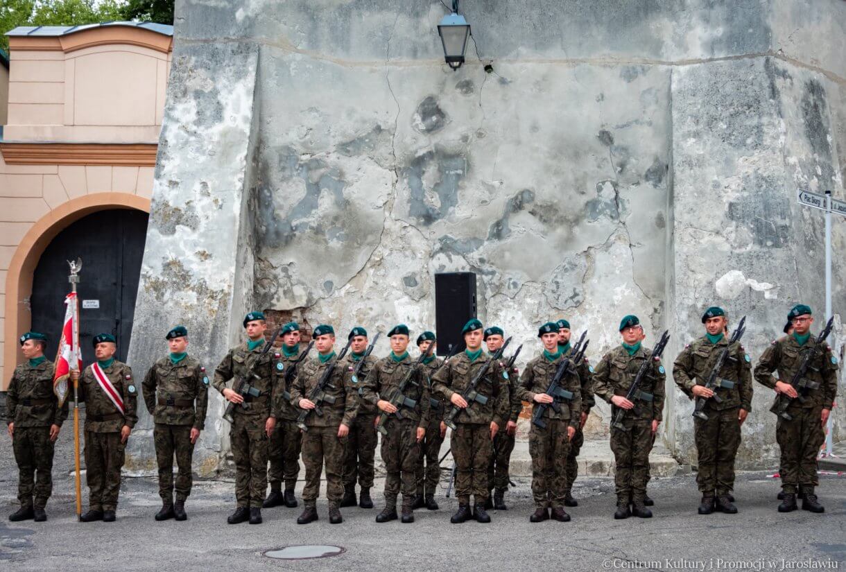 kompania honorowa WP podczas obchodów 79. rocznicy wybuchu powstania warszawskiego