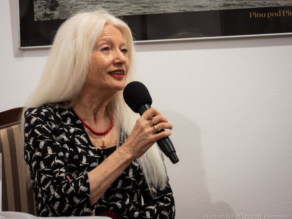 Małgorzata Niezabitowska podczas spotkania w ramach XIV MFKK