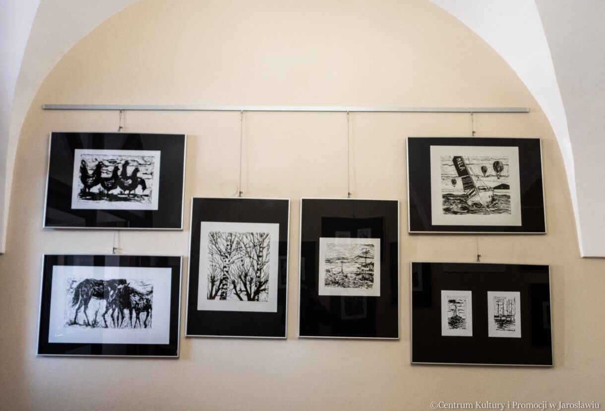 grafiki uczniów Szkolnej Pracowni Graficznej Specjalnego Ośrodka Szkolno-Wychowawczego im. Jana Pawła II w Jarosławiu.