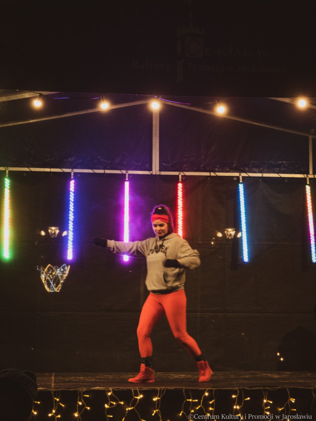 mikołajkowa zumba podczas Jarmarku Bozonarodzeniowego 2023