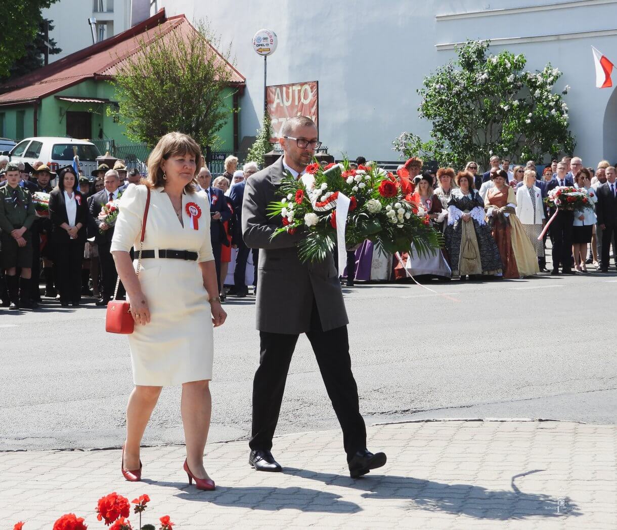 Święto Narodowe Trzeciego Maja - złożenie kwiatów przez delegacje