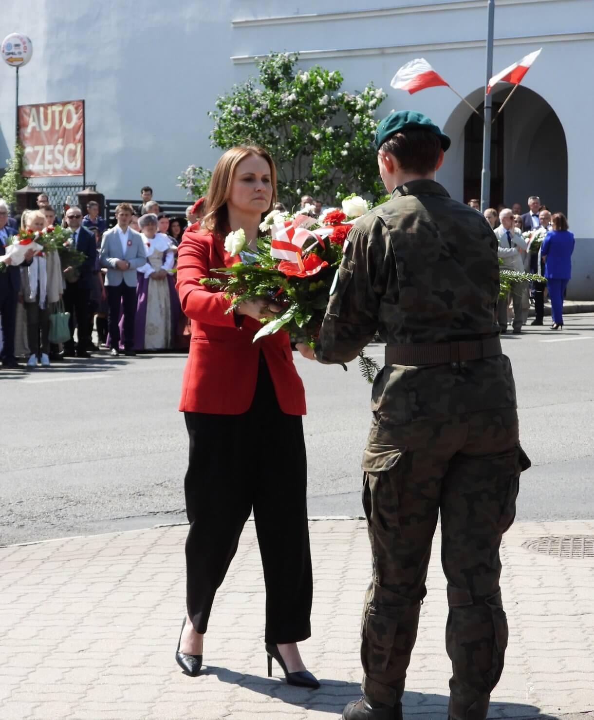 Święto Narodowe Trzeciego Maja - złożenie kwiatów przez delegacje