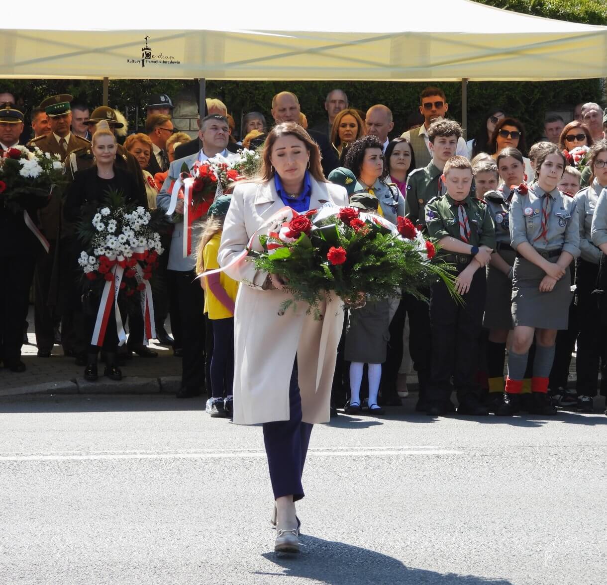 Święto Narodowe Trzeciego Maja - złożenie kwiatów przez delegacje