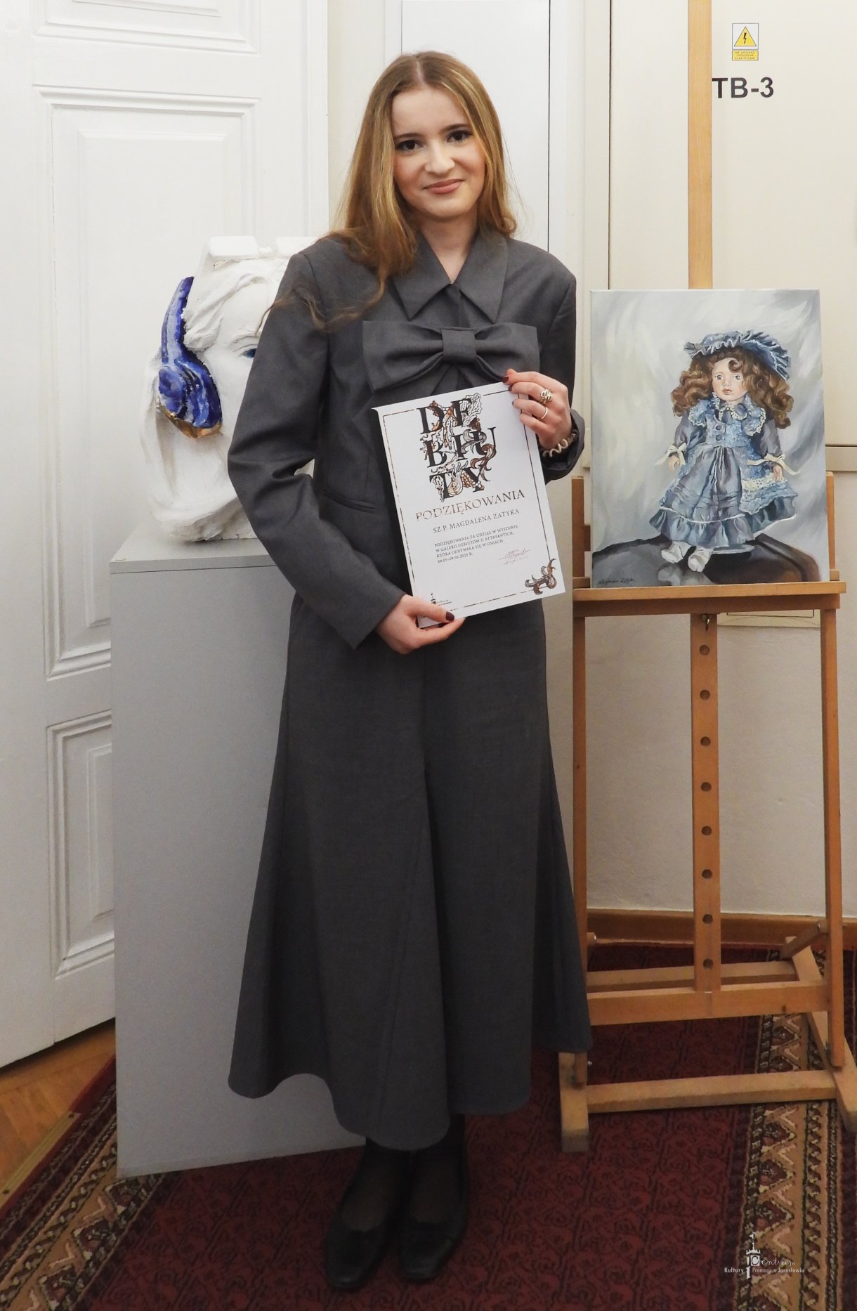 Magdalena Zatyka Wystawa prac uczennicy Państwowego Liceum Sztuk Plastycznych im. Stanisława Wyspiańskiego w Jarosławiu. - autora prac