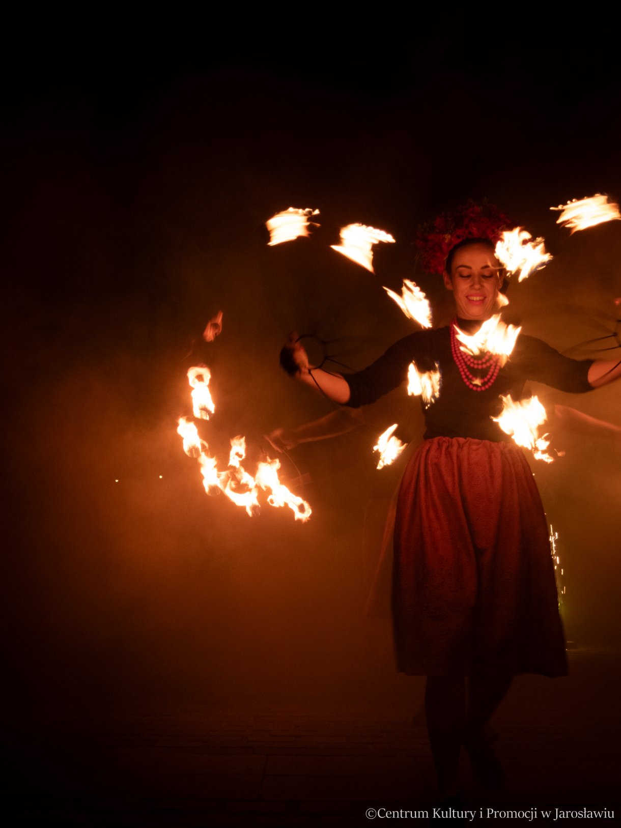 Jarmark Jarosławski - pokaz teatru ognia